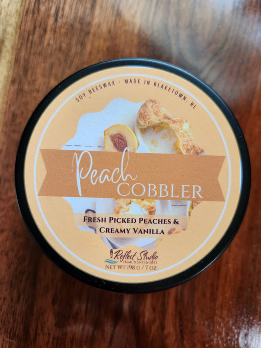 Peach Cobbler | 7oz Candle | Made to Order